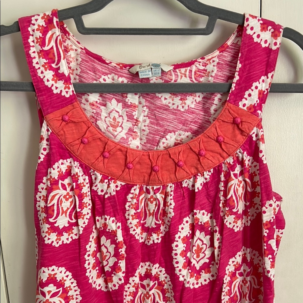 Biden bright pink + orange top